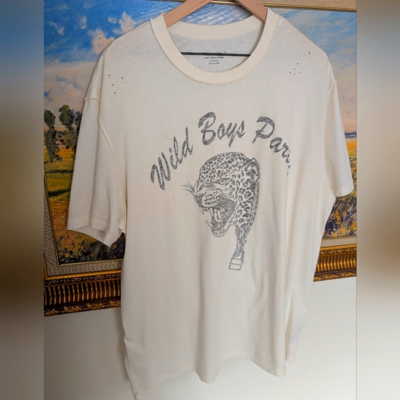 Wild Boys Paris Cream T-Shirt - Picture 1 of 3